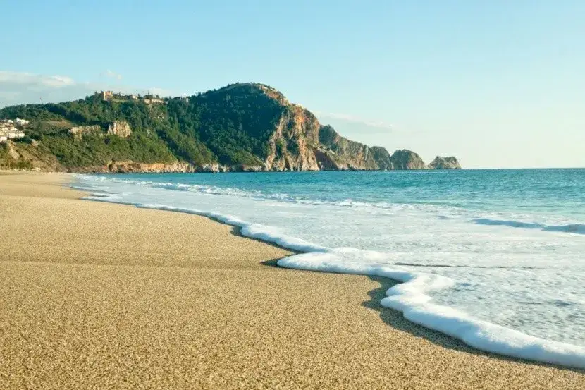 Alanya plaża Kleopatry widok na morze