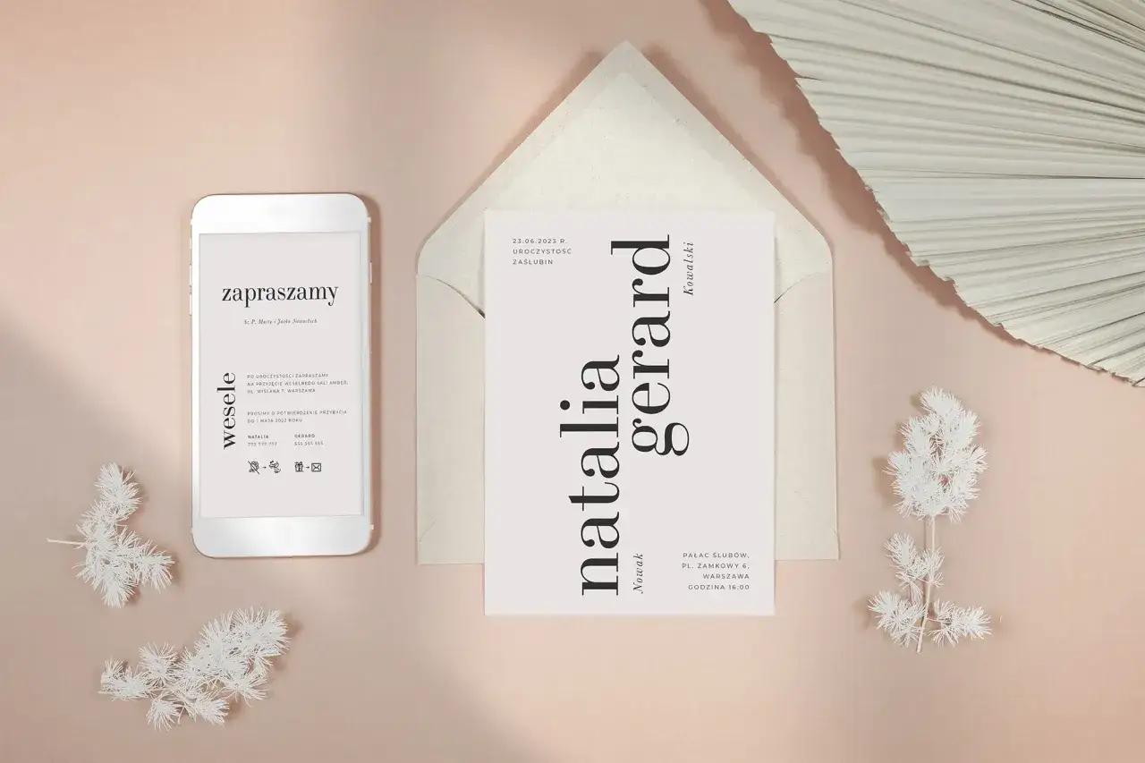 porównanie zaproszeń papierowych i elektronicznych