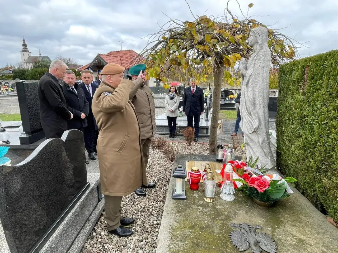 Myszków znicze upamiętniające tragedia