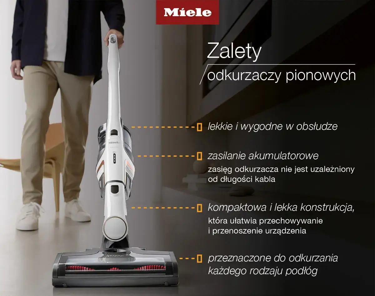 parametry odkurzacza bezprzewodowego, budowa odkurzacza pionowego