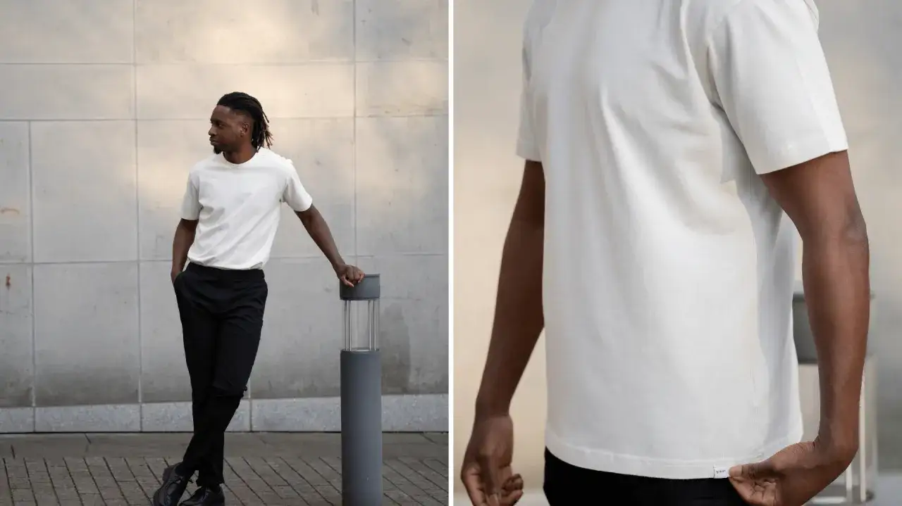 richtige passform langes t-shirt herren