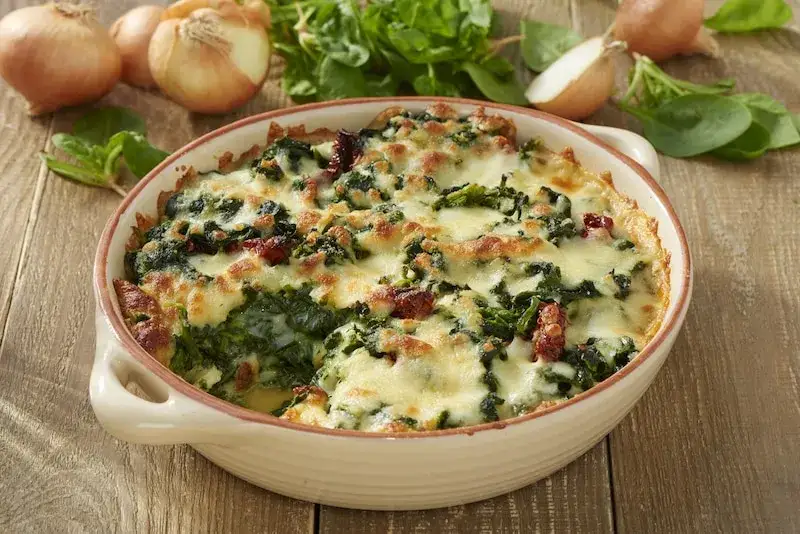 Zdjęcie Prosta zapiekanka ze szpinakiem bez mięsa, która zachwyci smakiem