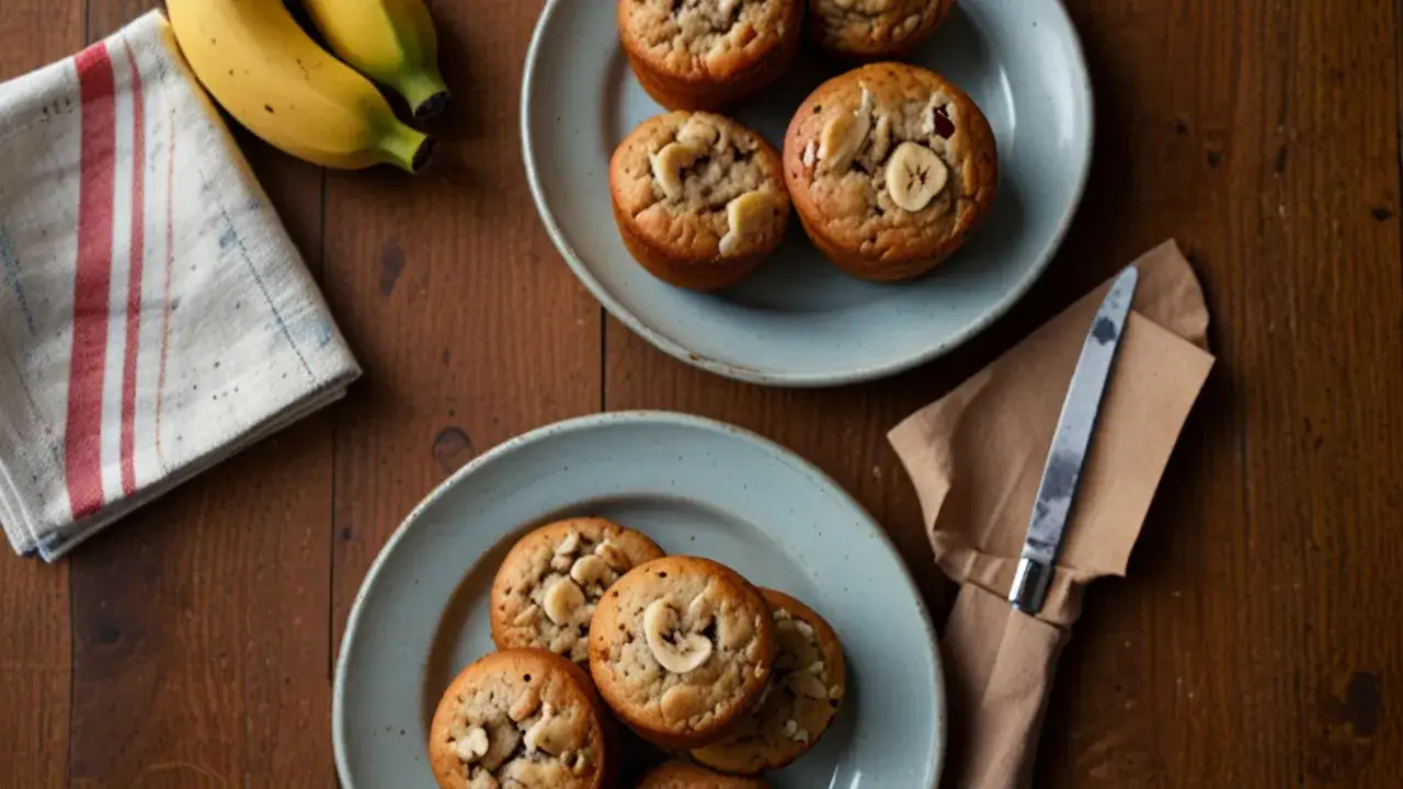 Zdjęcie Muffinki bananowe bez cukru: Idealne przepisy dla dzieci i dorosłych