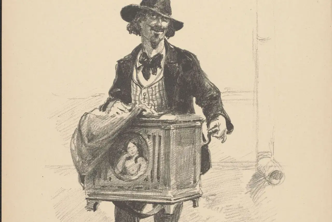 niewidoma dziewczynka katarynka ilustracja