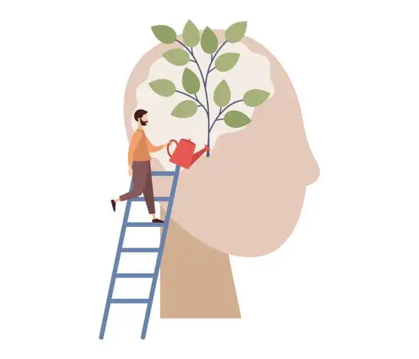 osoba rozwijająca się, symbol wzrostu, metafora samorozwoju