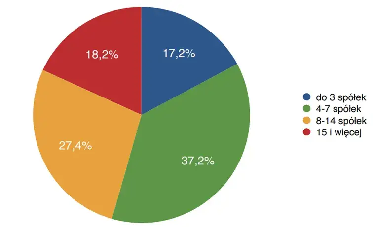 Wykres dywersyfikacji portfela inwestycyjnego