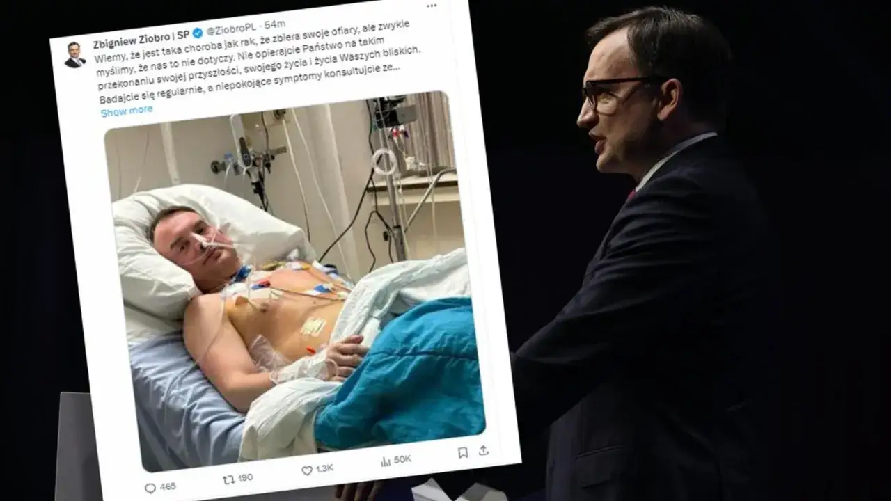 Zbigniew Ziobro w szpitalu lub po operacji