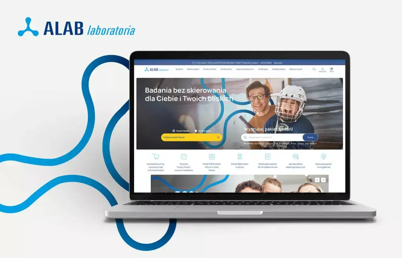 ALAB laboratoria portal pacjenta ekran logowania