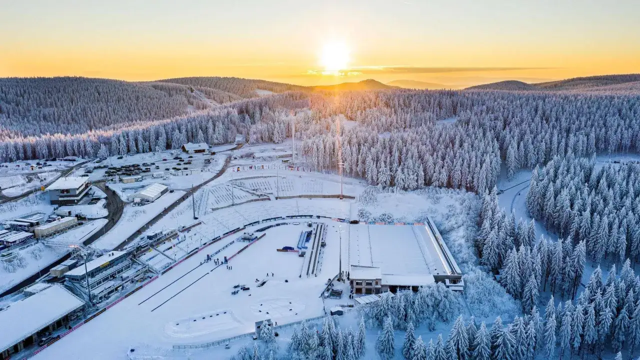 Wintersport Biathlon in Oberhof Th&uuml;ringen