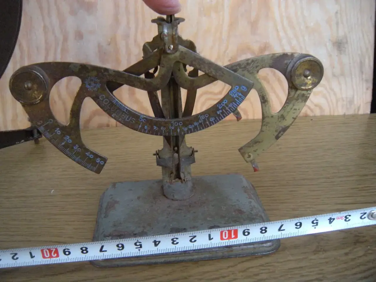 domowa waga szalkowa z linijki