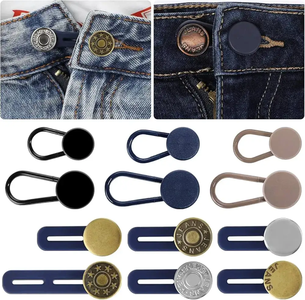 przedłużacz do guzika spodni w użyciu