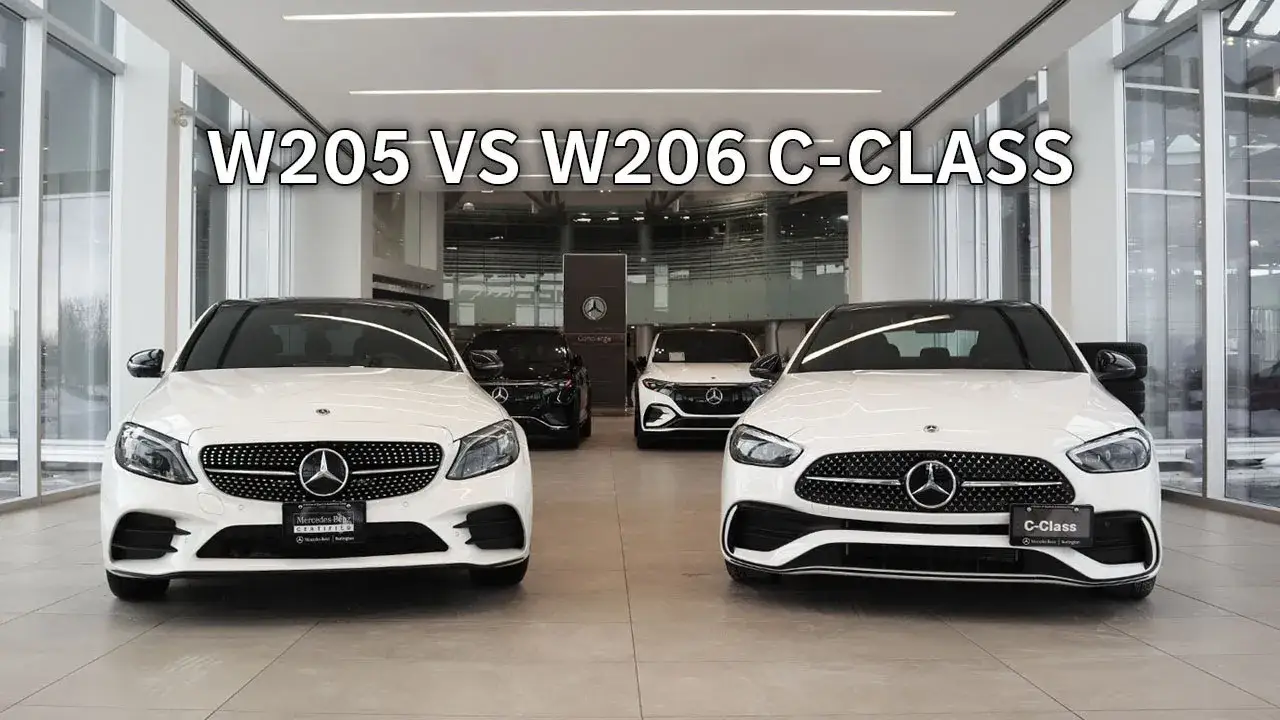 Mercedes Klasy C W204 W205 W206 porównanie