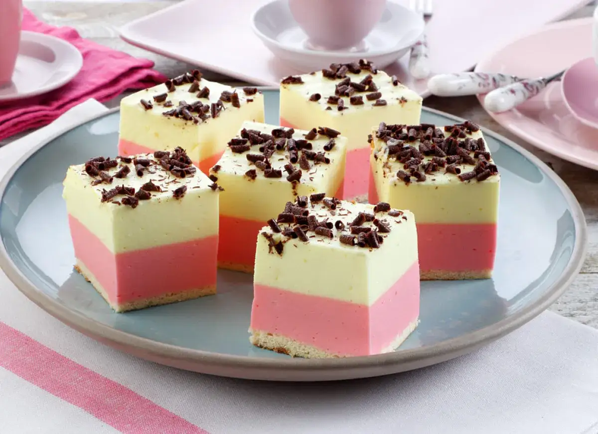 pianka z galaretki dwukolorowa