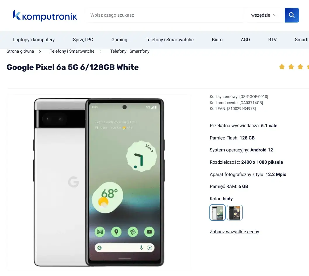 najlepsze telefony do zdjęć android infografika
