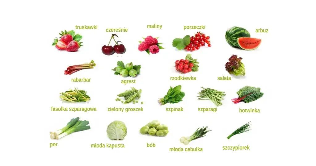 sezonowe warzywa wiosna lato