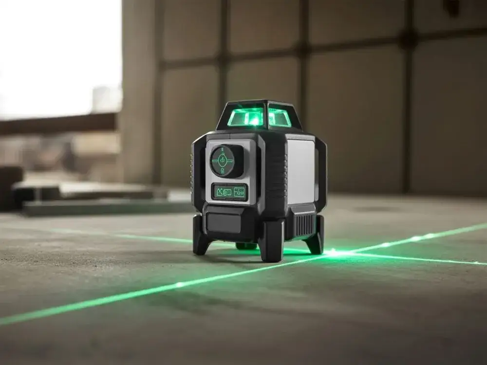 Rodzaje poziomic laserowych: krzyżowa, 360 stopni, punktowa