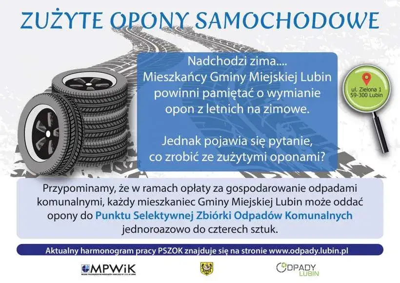 Utylizacja opon PSZOK
