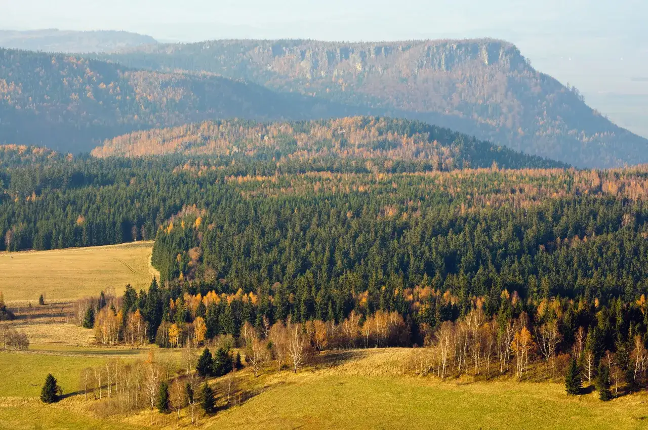 Góry Stołowe widok ogólny panorama