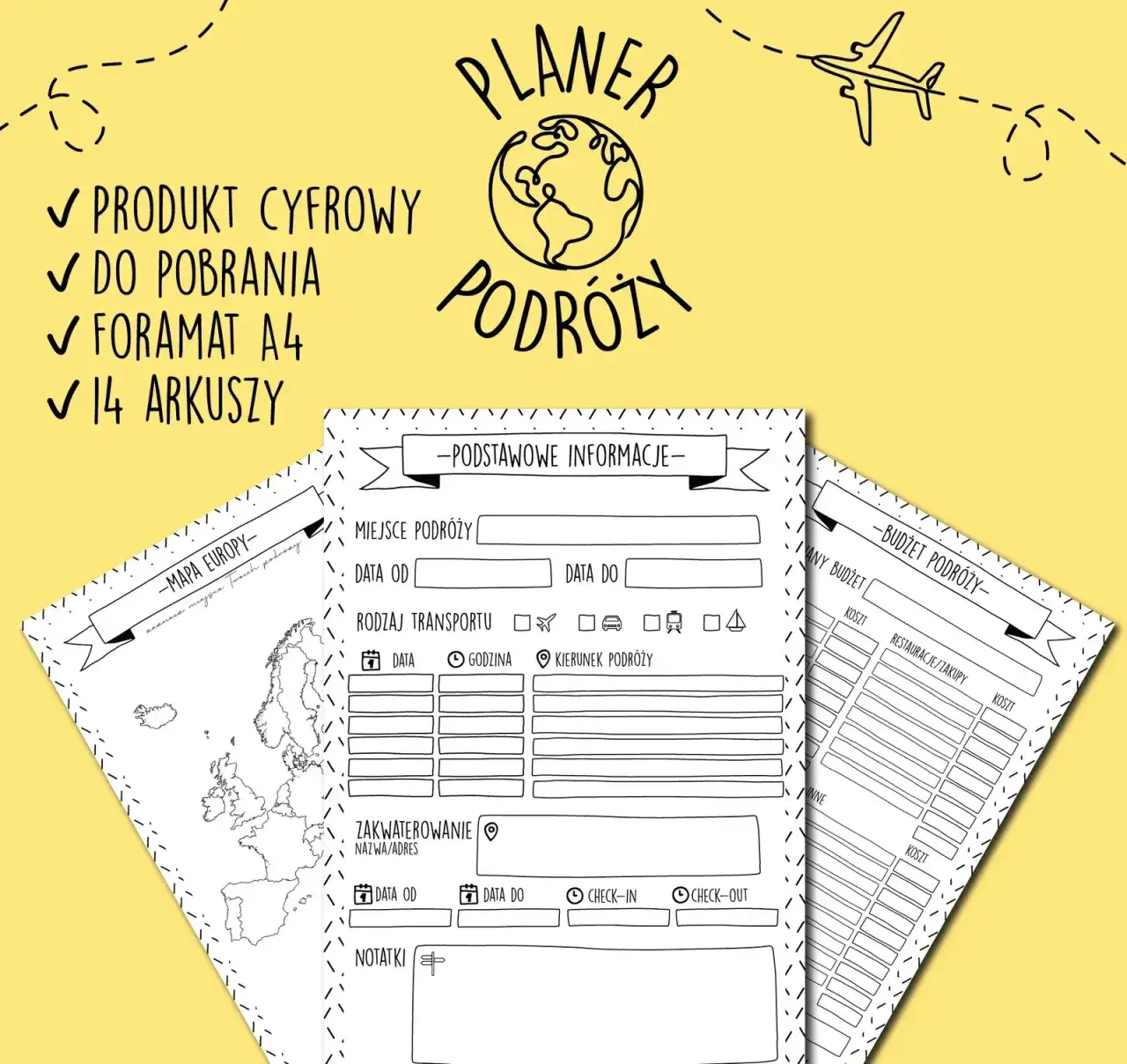 planowanie podróży mapa budżet