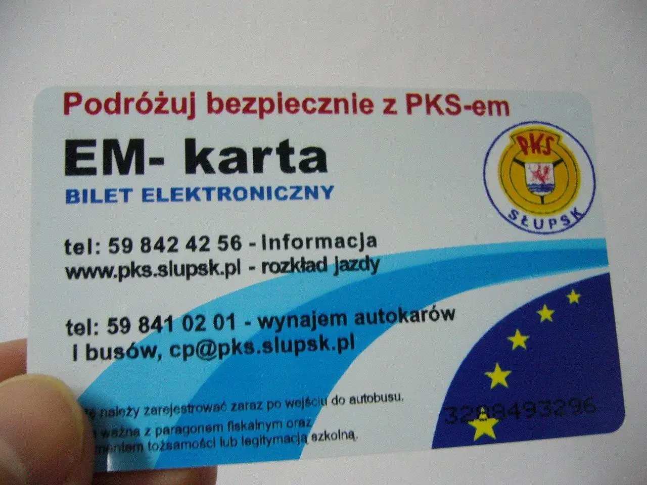 przykładowy bilet autobusowy PKS