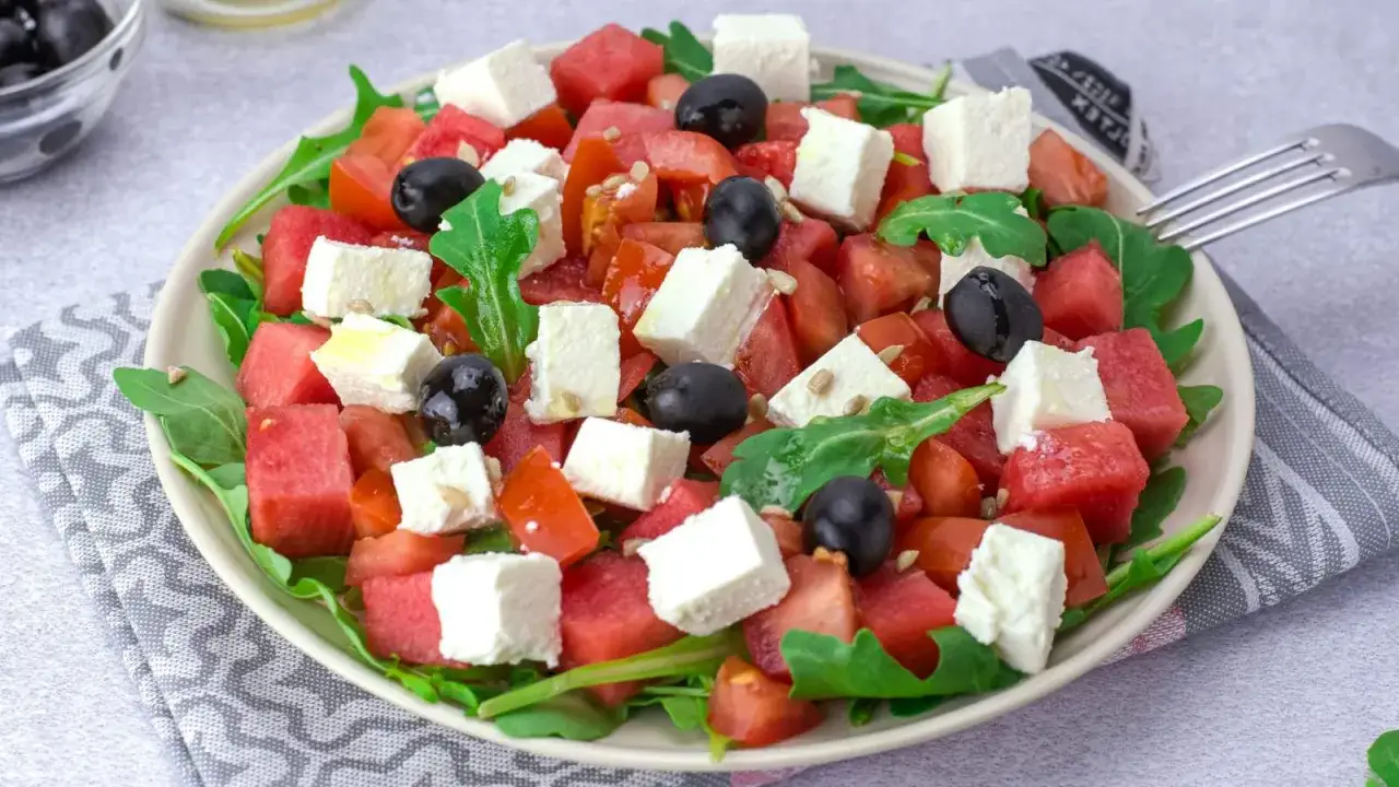 Sałatka z arbuzem i fetą