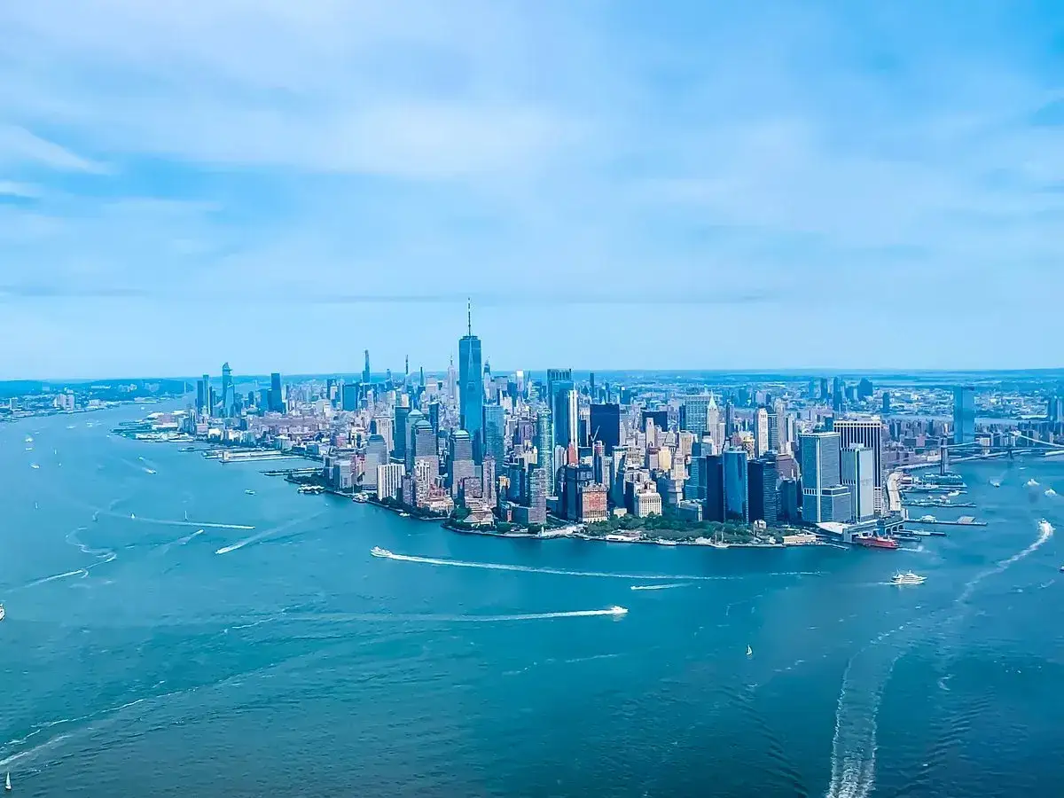 Nowy Jork panorama helikopterem