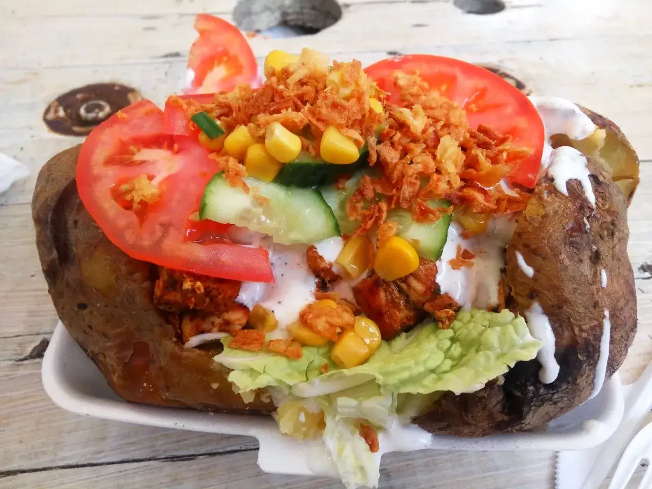 Krakowski street food zapiekanki kumpiry