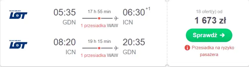 Zdjęcie Ile kosztuje lot do Korei Południowej? Ceny biletów i najlepsze oferty