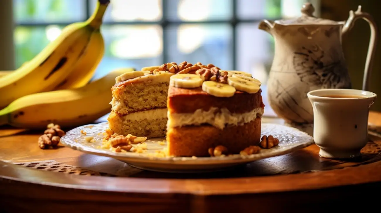 Ciasto bananowe orzechowe - przepis na pyszne ciasto z bananami