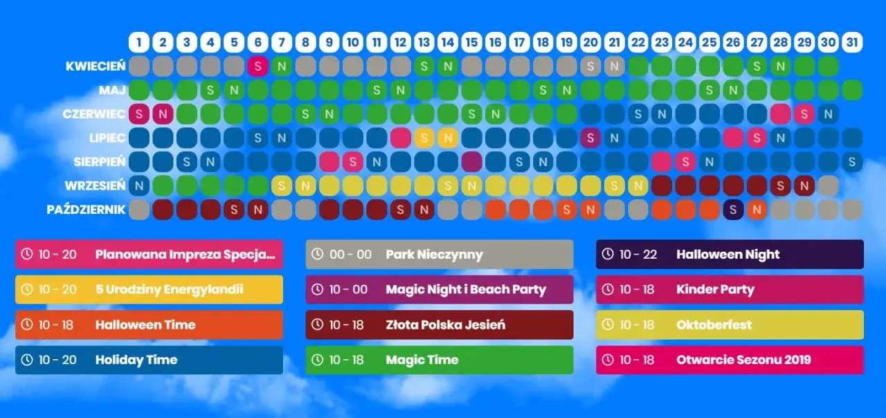Zdjęcie Do której jest czynna Energylandia i jak dostosowuje godziny otwarcia
