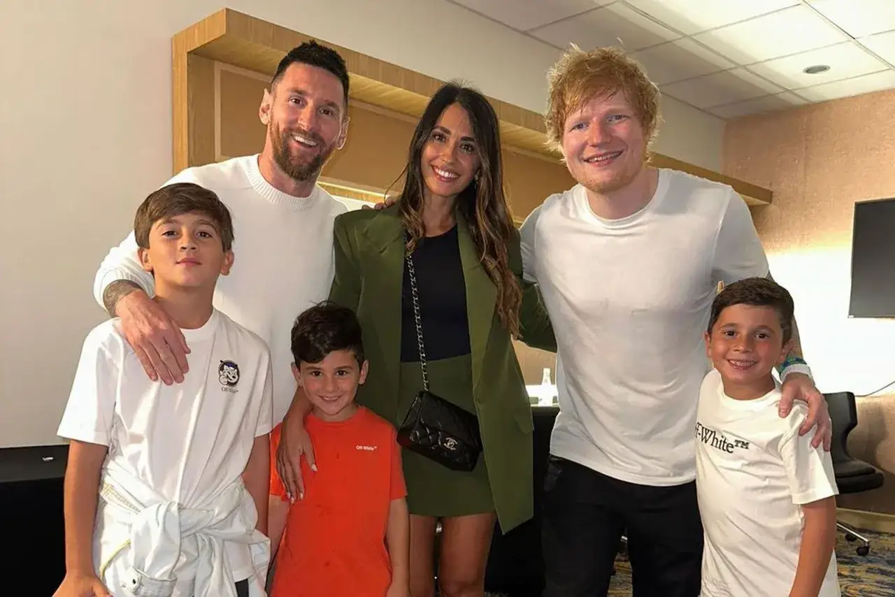 Rodzina Messiego z dziećmi