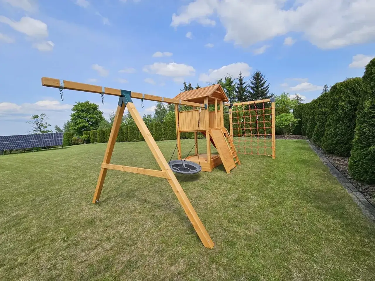 Projekt małpiego gaju w ogrodzie schemat