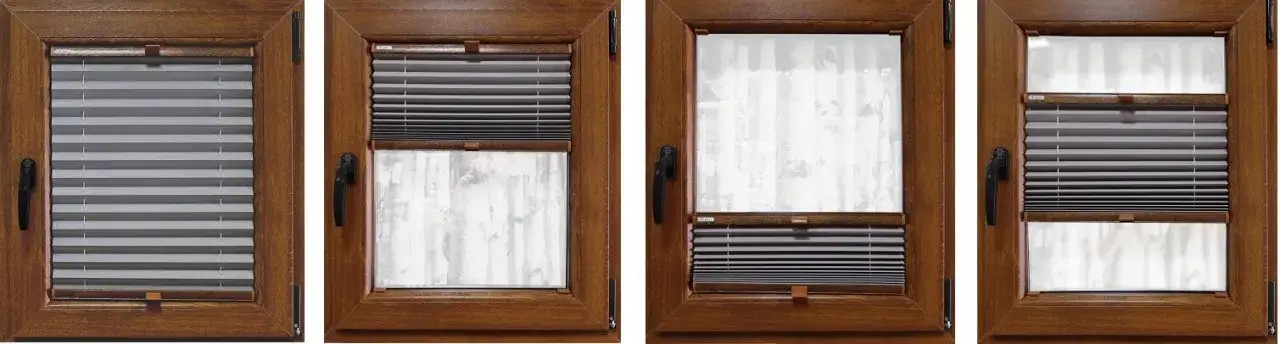 Plisy okienne w r&oacute;żnych konfiguracjach