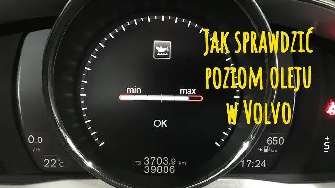 Elektroniczny wskaźnik poziomu oleju w samochodzie