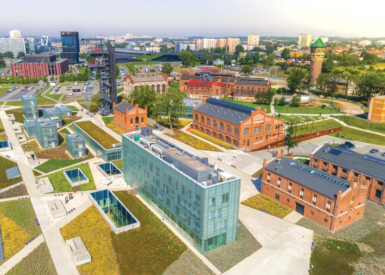 Strefa Kultury Katowice z lotu ptaka