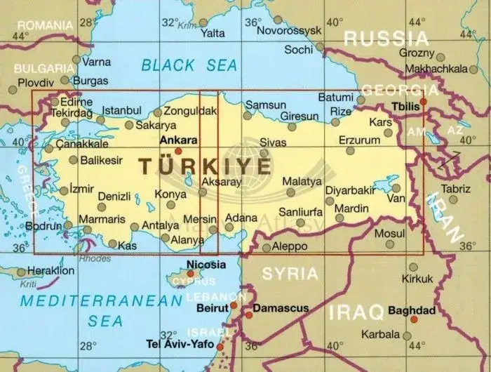 Mapa Alanya i Riwiera Turecka