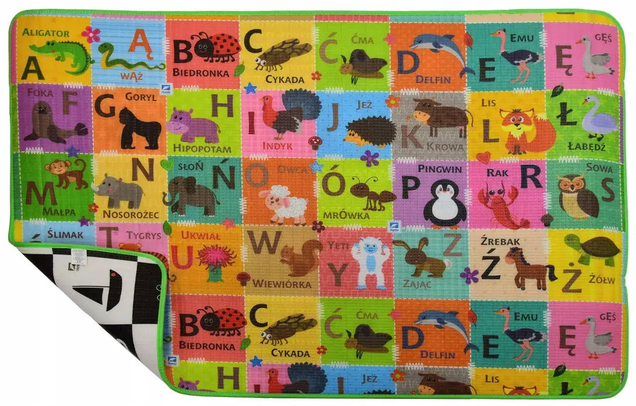 wąż edukacyjny z literami i cyframi