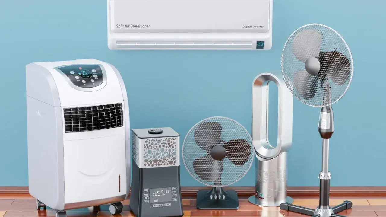 por&oacute;wnanie zużycia energii wentylator klimatyzator telewizor