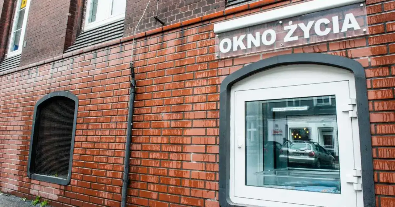 Okno życia na ceglanej ścianie, oferujące szansę na nowy początek.