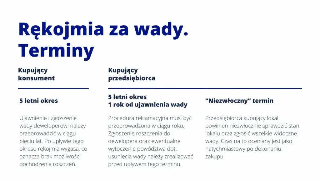 wady w mieszkaniu deweloperskim przykłady