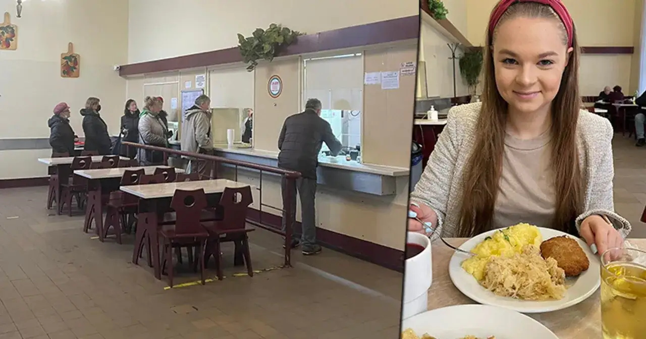 tradycyjny polski bar mleczny wnętrze