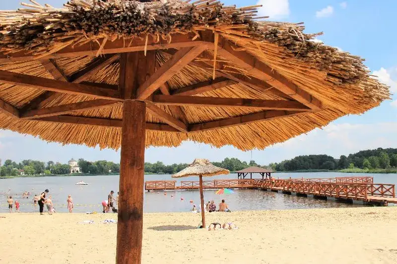 Zalew Mrożyczka Głowno plaża