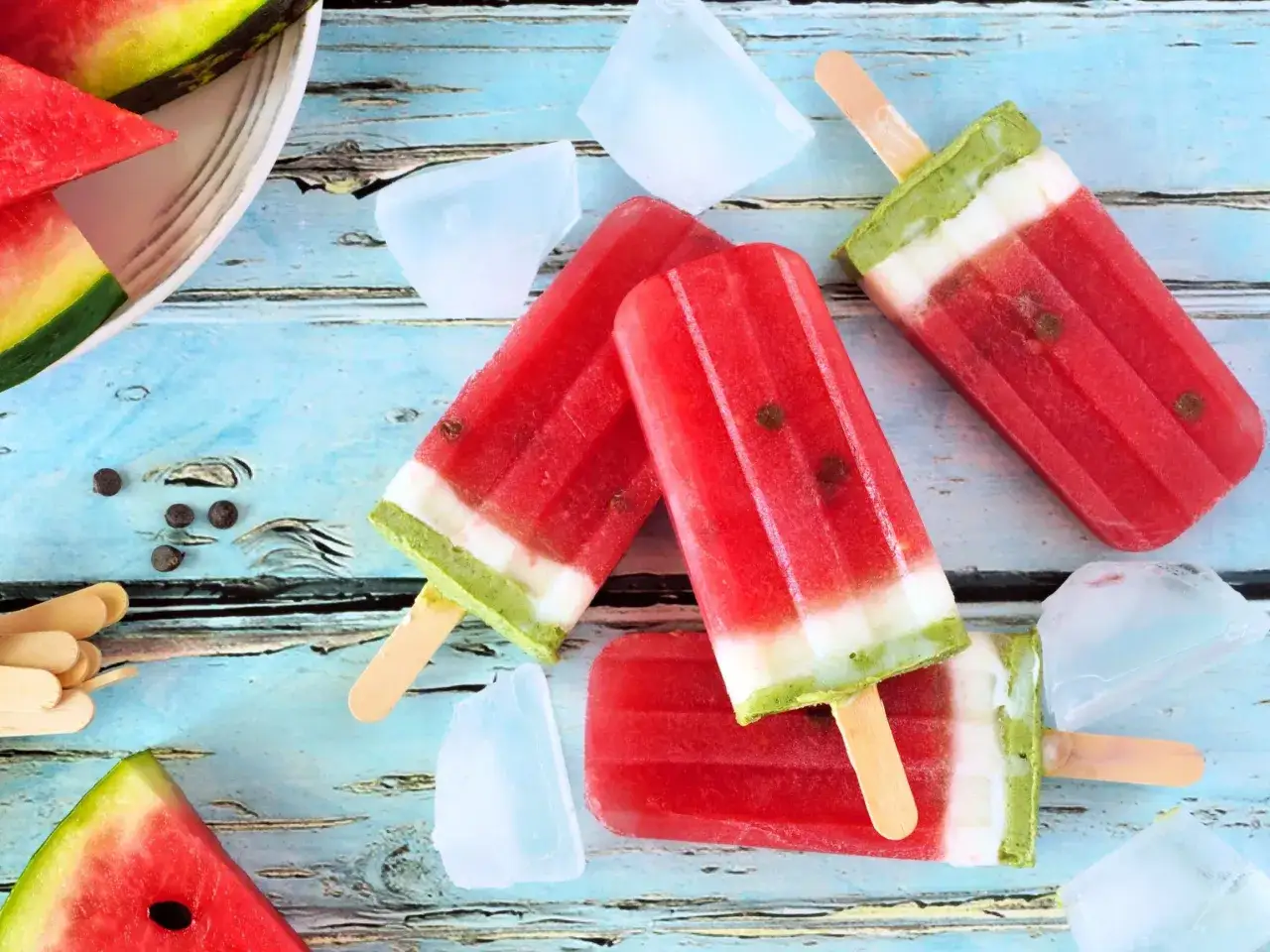 Kreatywne wariacje lodów arbuzowych