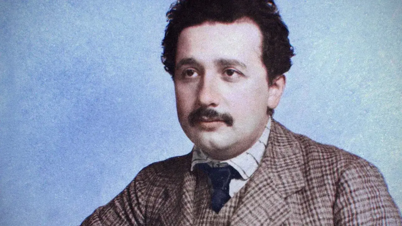 Młody Albert Einstein w szkole