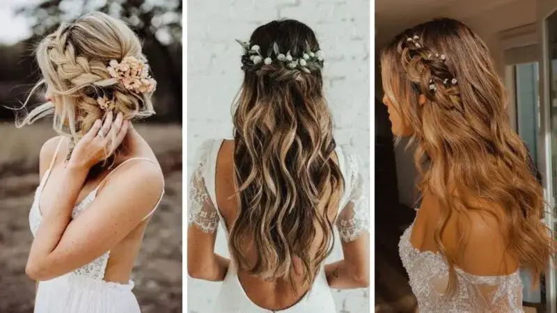 Fryzura boho na wesele