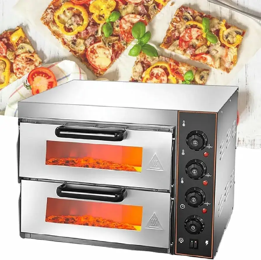 Piekarnik elektryczny z pizzą