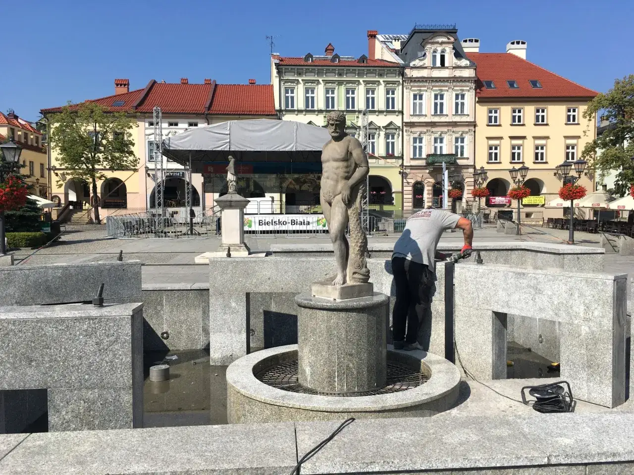 Fontanna Neptuna Bielsko-Biała Rynek