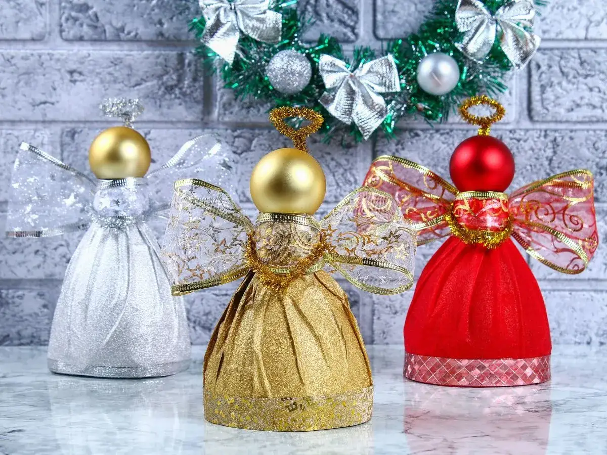 materiały do zrobienia aniołka z butelki