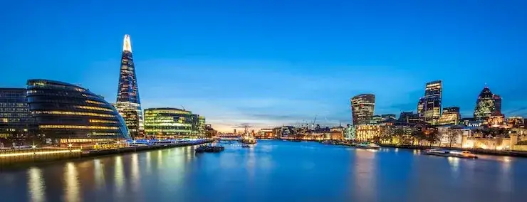 panoramiczny widok na ikony Londynu
