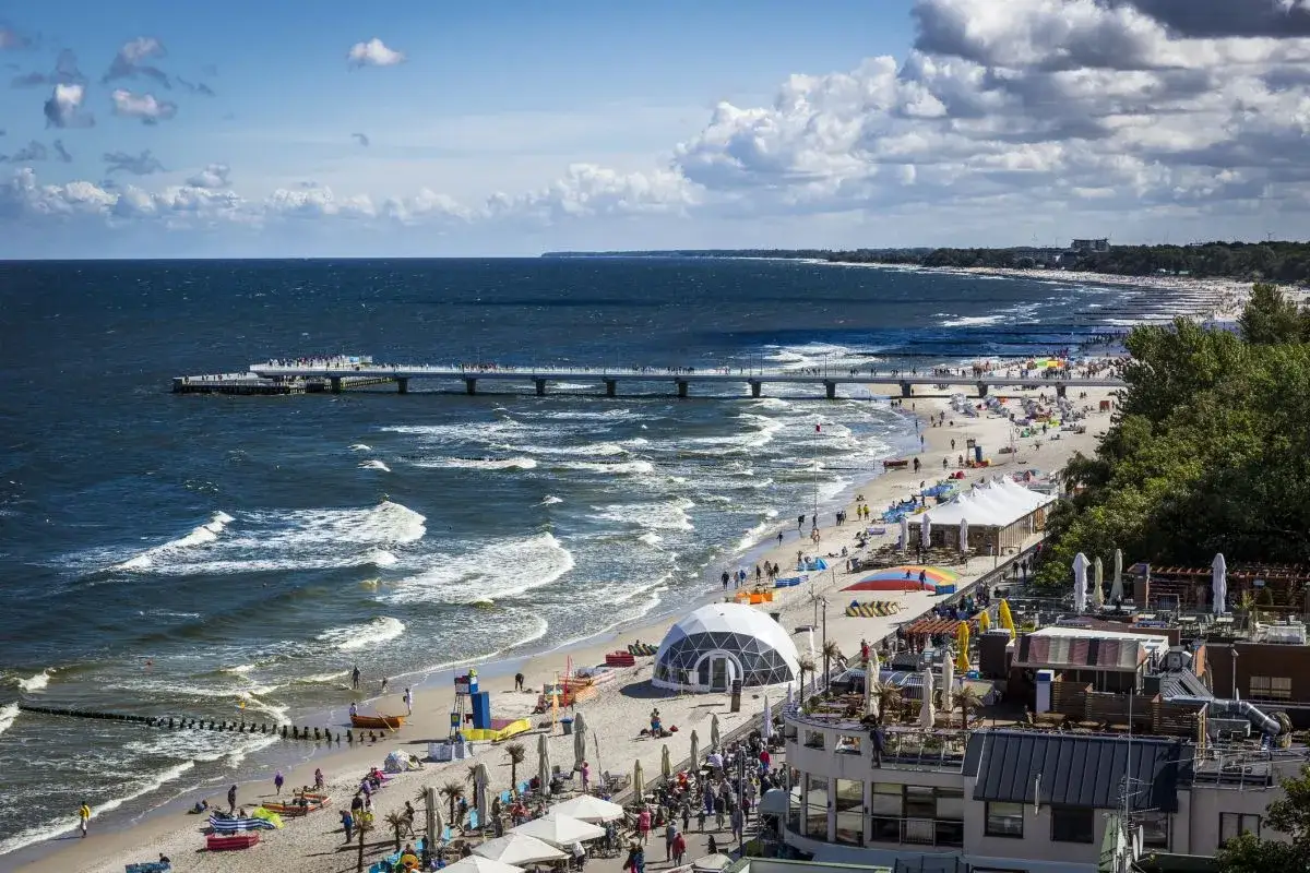 Kołobrzeg plaża sezonowa pogoda